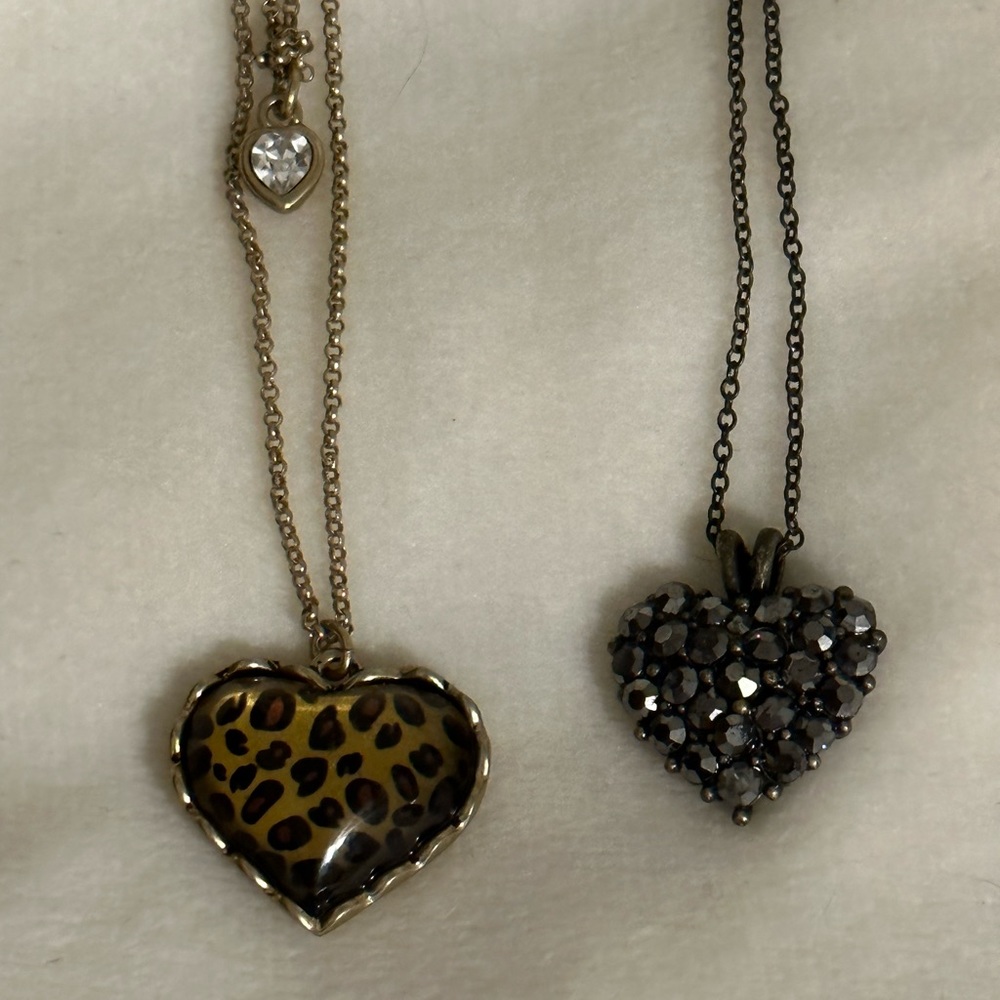 2-4-1 Betsey Johnson Heart Necklaces Bundle